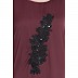 Designer Kaftan abaya with patch work- Maroon and Black